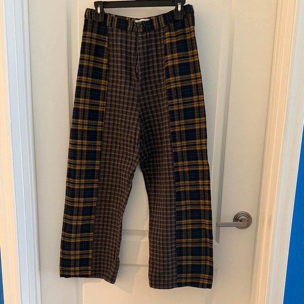 Urban Outfitters Harlow Mixed Plaid Trouser Pant size 8